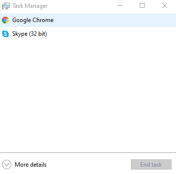 Gestione attività di Google Chrome