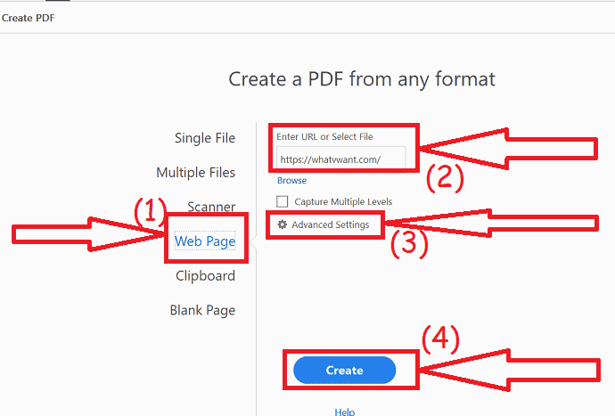 WebページをPDFに変換