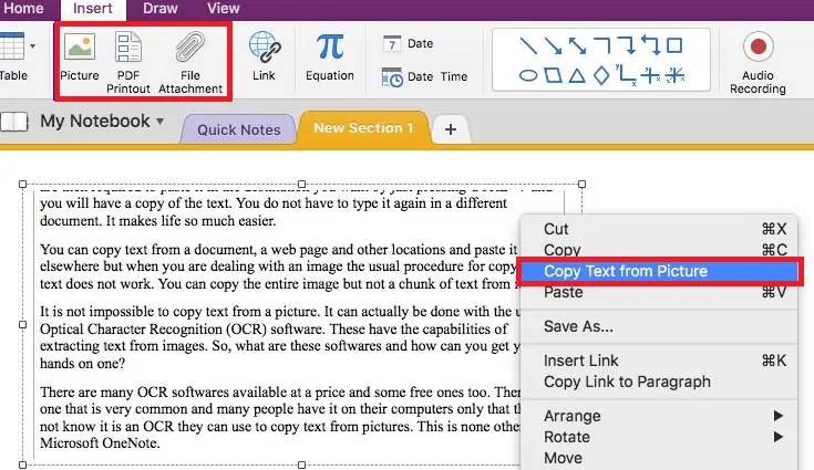 Convertir une image en Excel à l'aide de MS Office