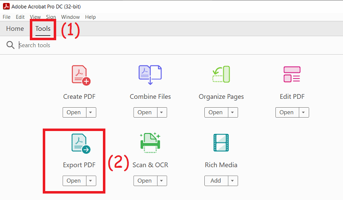 Cliquez sur Exporter PDF