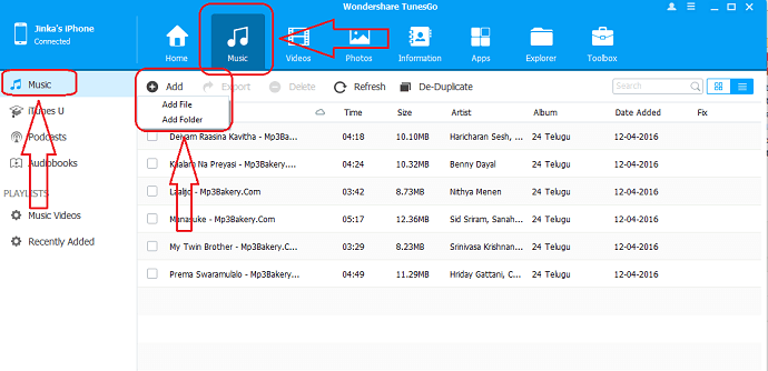 Przenieś swoją muzykę z komputera na iPhone