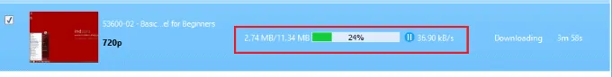 o download começa
