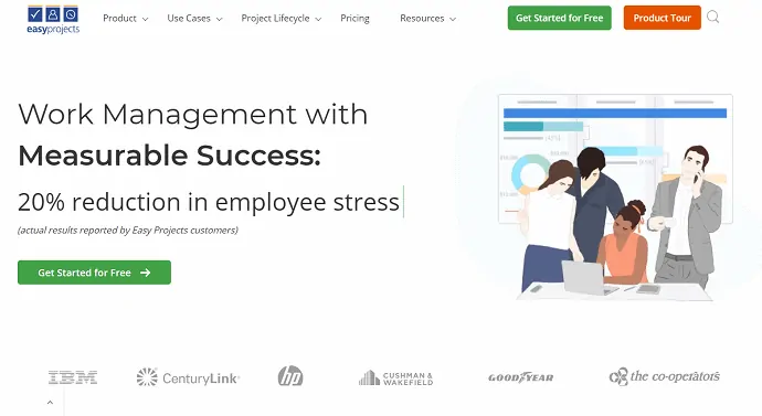أدوات إدارة المشاريع عبر الإنترنت ، easyyprojects. ،