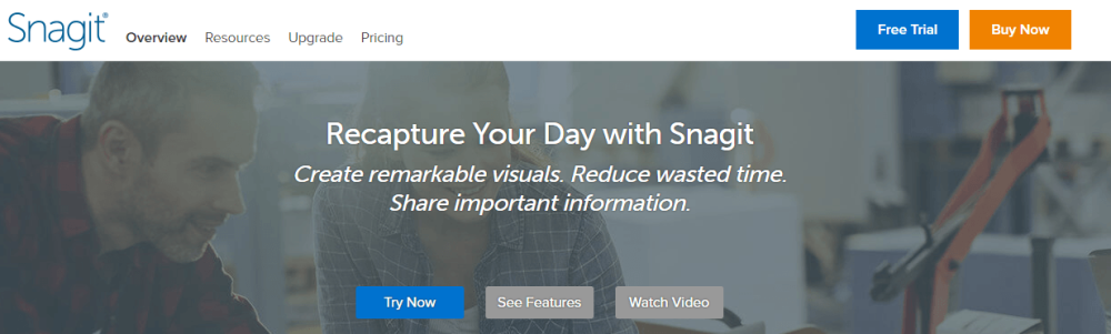 Perekam layar Windows Snagit Windows screen recorder