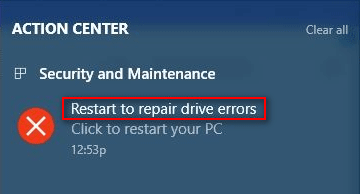 cómo reparar errores de reinicio para reparar la unidad fix restart to repair drive errors
