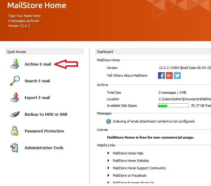 MailStore - Gmail 备份工具
