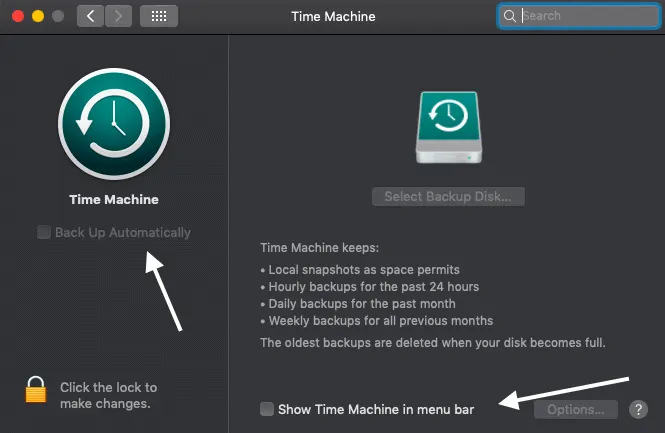 formatați hard diskul extern pe Mac-Time machine