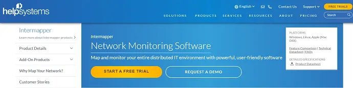 intermapper- ferramenta de monitoramento simples por helpsystems.