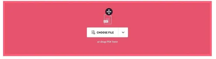 Carregar um arquivo para converter PDF em somente leitura