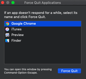 forzare l'uscita da iTunes-Metodi per forzare l'uscita su Mac