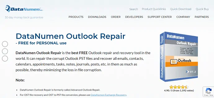 datanumen outlook PST 恢復工具