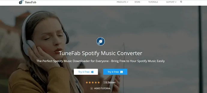 Konverter musik TuneFab Spotify.