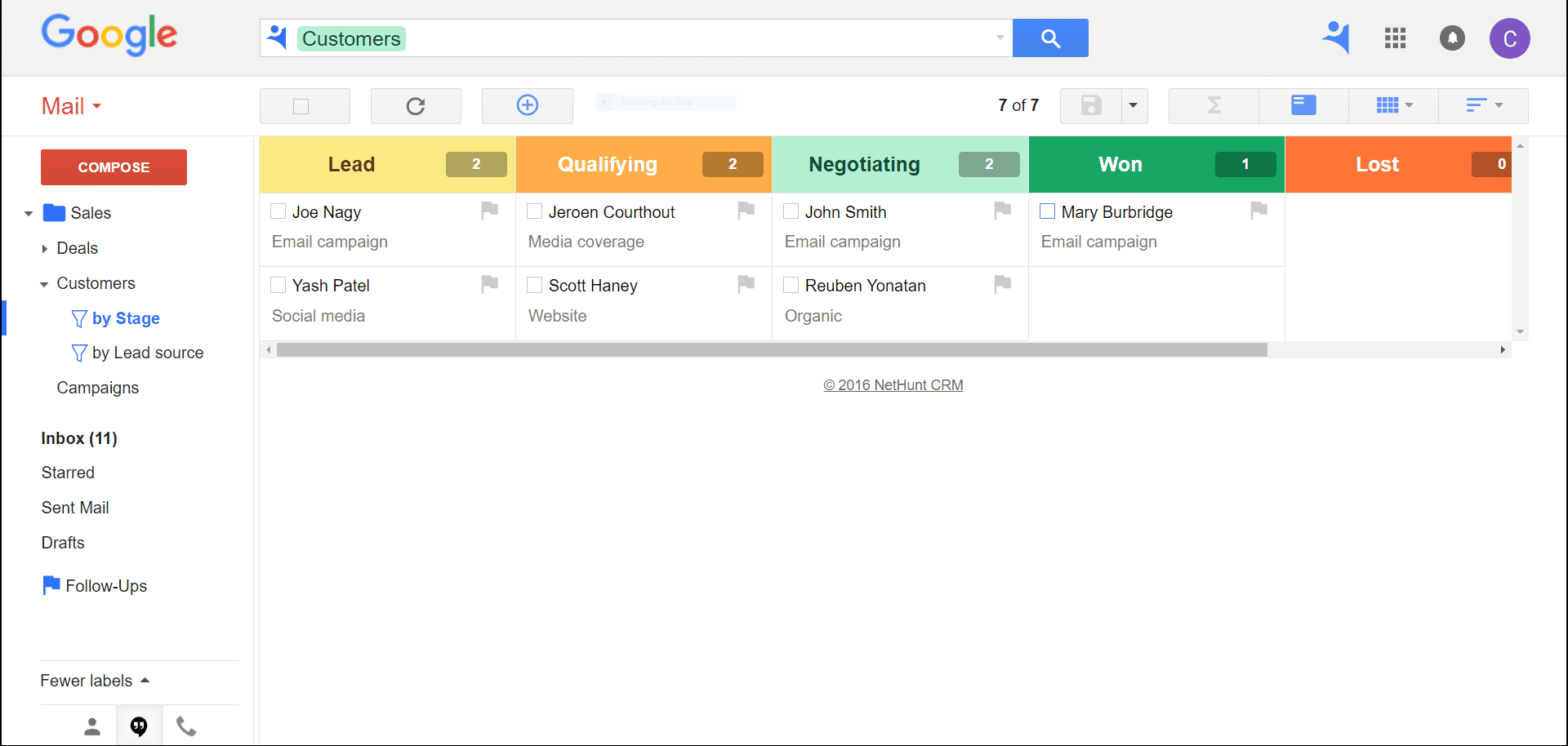 Nethunt CRM