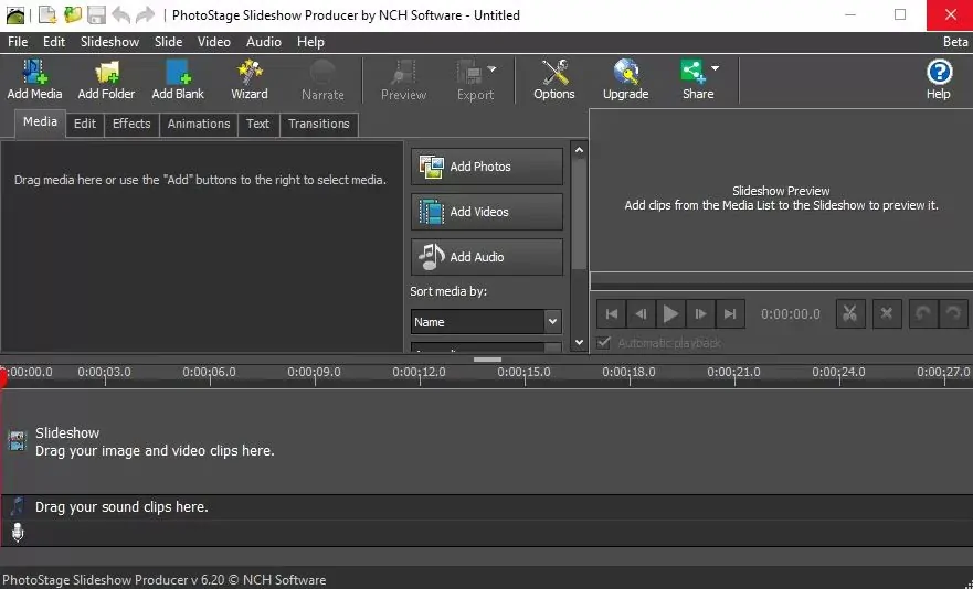 Pembuat slideshow foto panggung