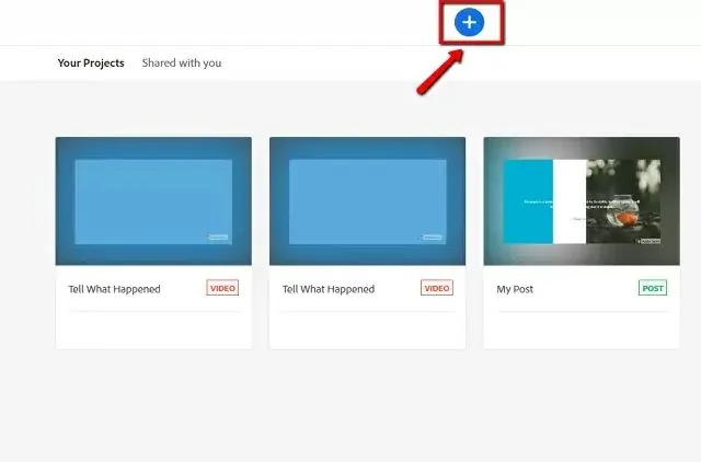 Pembuat tayangan slide Adobe spark