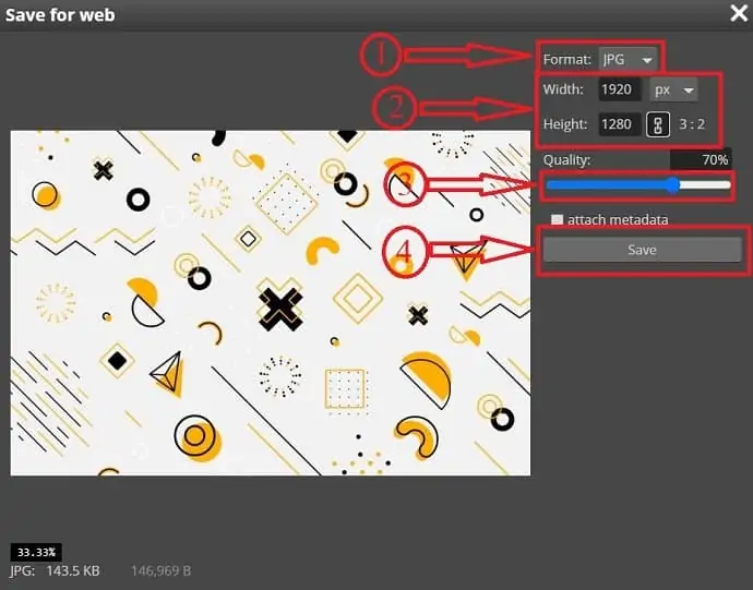 Photopeaにファイルを保存する