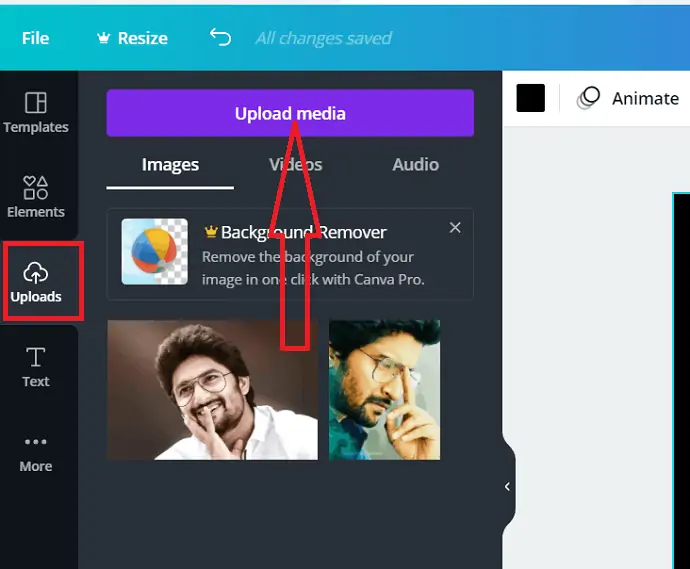 Prześlij multimedia