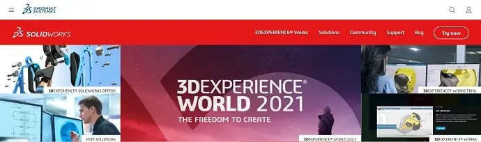 SolidWorksホームページ