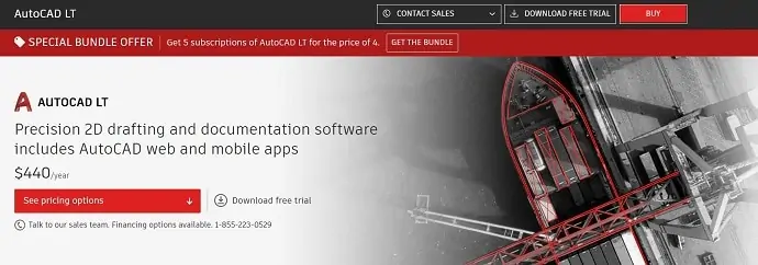AutoCAD LT 공식 페이지