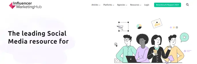 Pagina de pornire a Hub-ului de marketing al influențelor - Generator de hashtag-uri