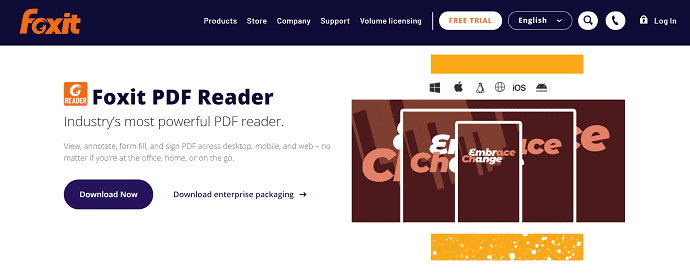 Foxit Reader-Homepage