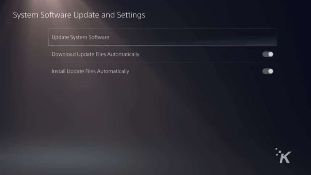 ecrane de actualizare ps5