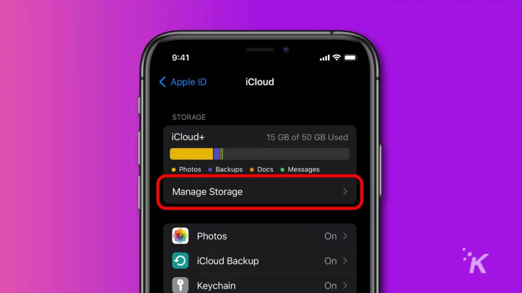 ios icloud gestionează stocarea