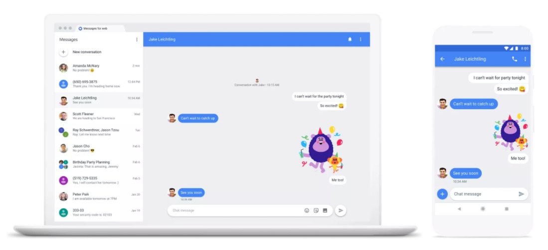 modello di chat di google