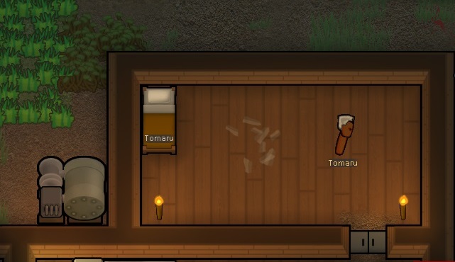 prigioniero di rimworld vivo