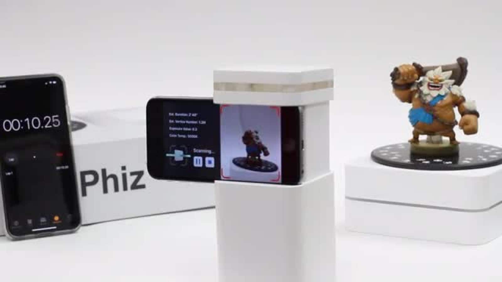 phiz 3d 掃描儀和玩具