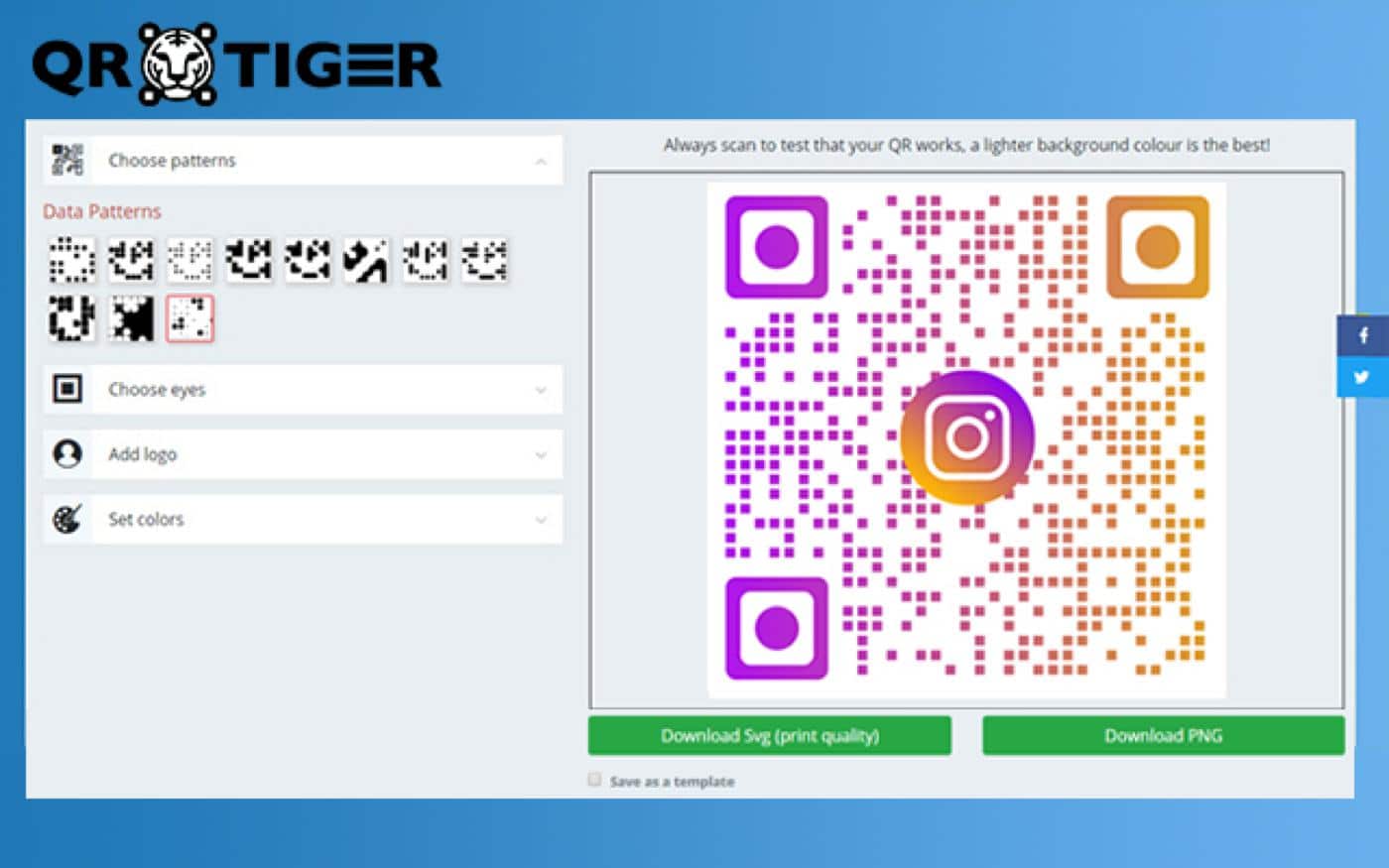 qrtiger แอพรหัส qr