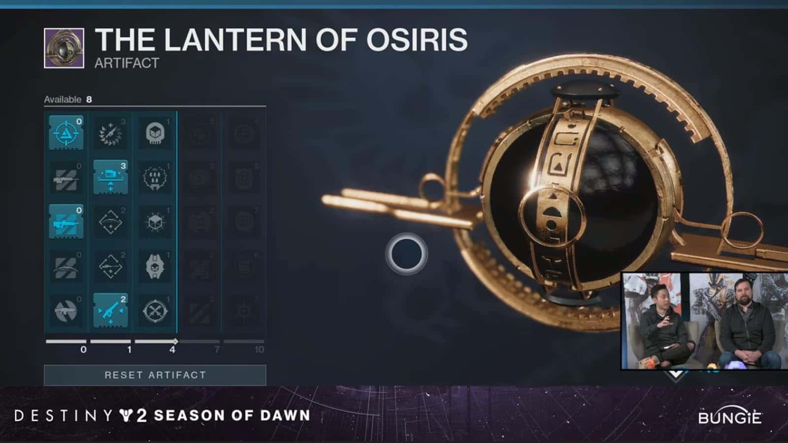 Destiny 2 latarnia artefakt