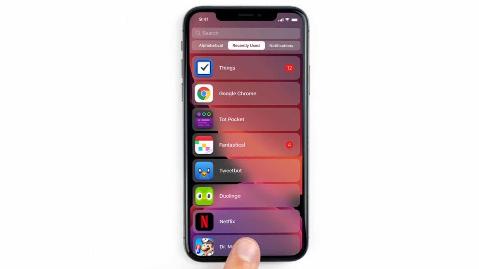 elma iphone liste görünümü