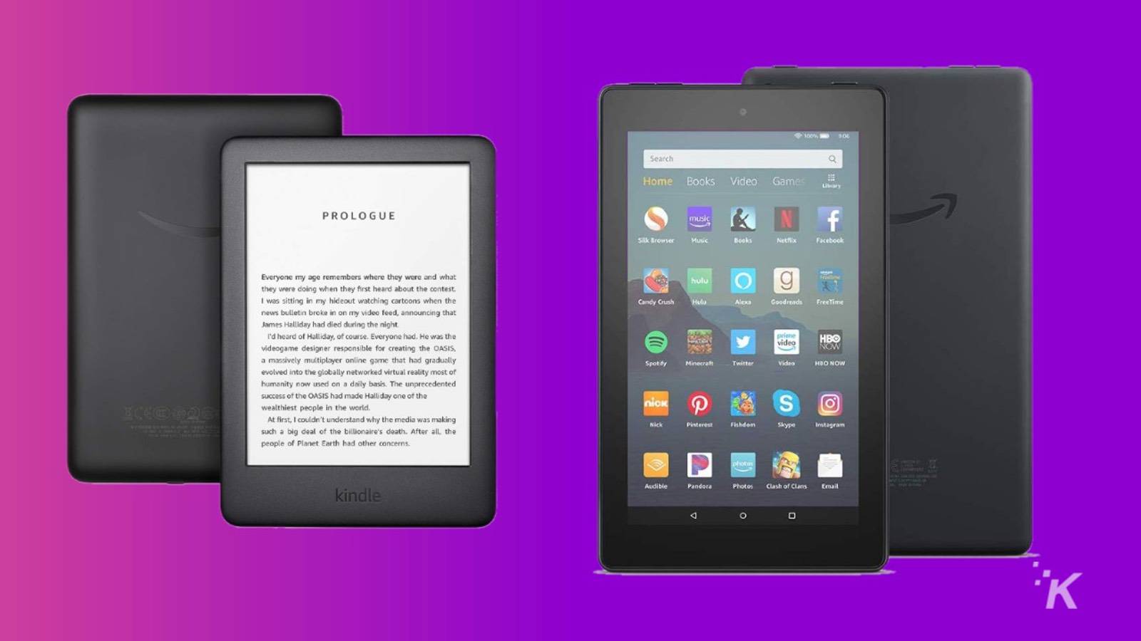 亚马逊kindle fire平板电脑交易knowtechie