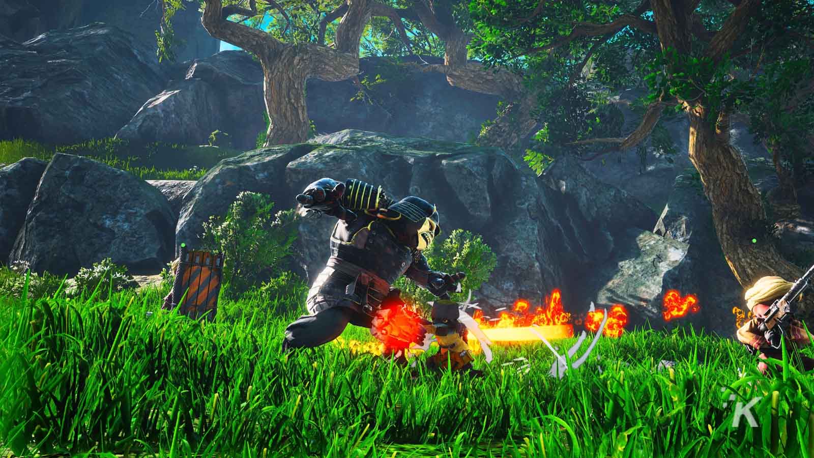 captură de ecran biomutant a unei lupte
