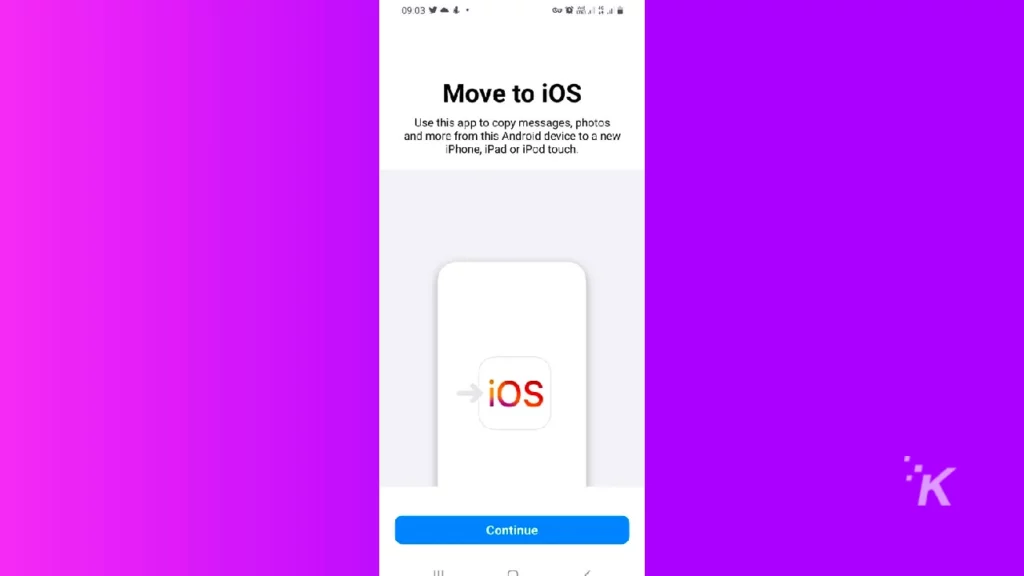 pindah ke aplikasi ios