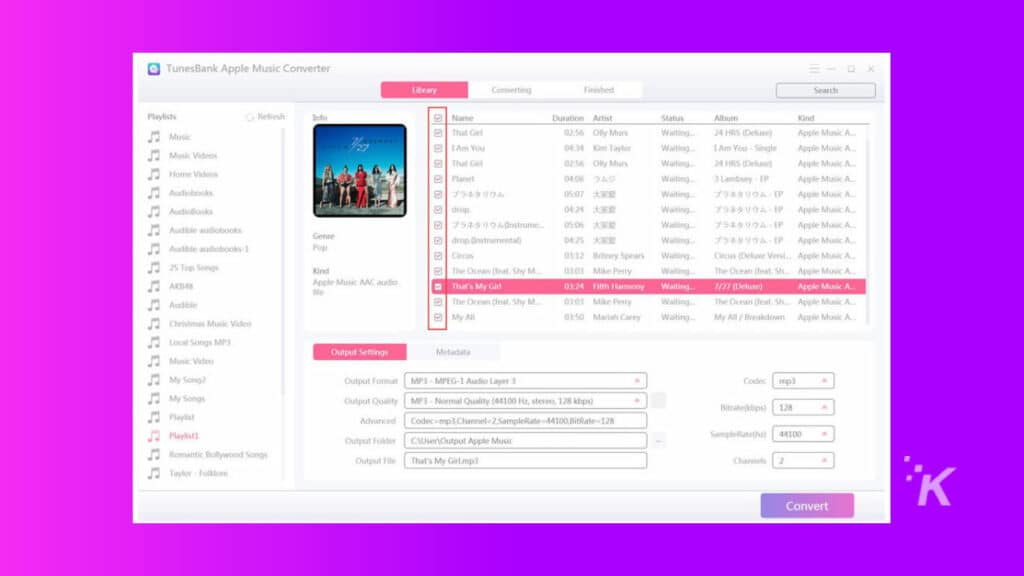 Convertendo arquivos usando o TunesBank passo 2