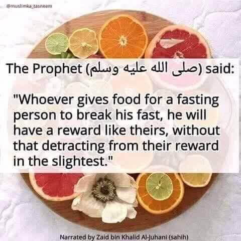 ricompensa di beneficenza del ramadan