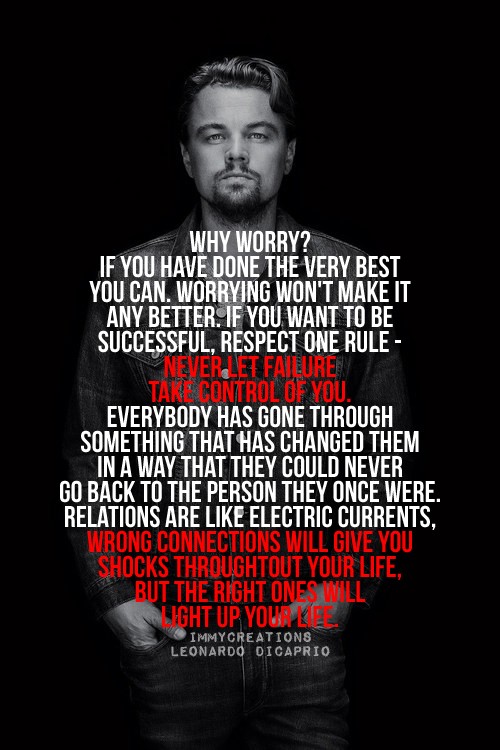 Leonardo Dicaprio cytaty o związkach