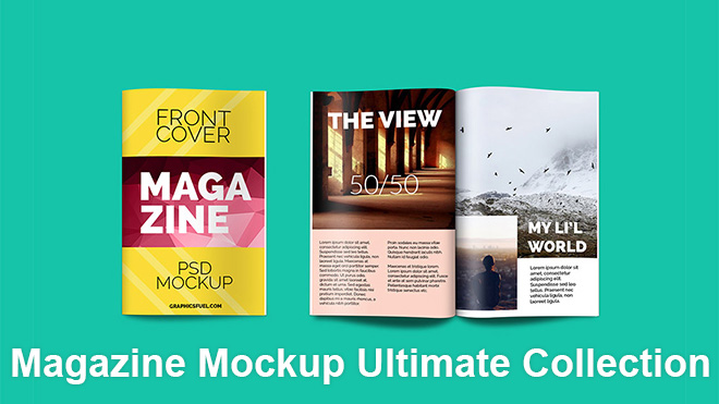 i migliori modelli gratuiti di mockup di riviste e psd
