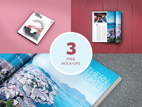 Mockup di riviste gratuite
