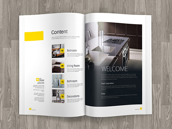 Rivista Brochure A4 Mock up