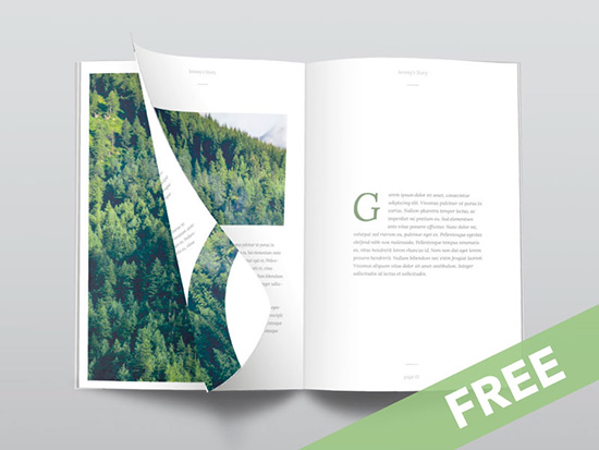 Mockup di rivista PSD gratuito ultra pulito