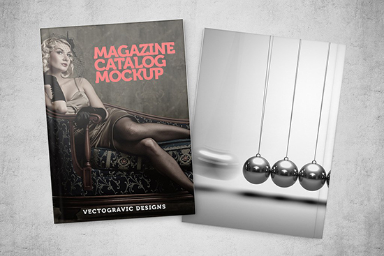MOCKUP GRATUITO DEL CATALOGO DELLA RIVISTA