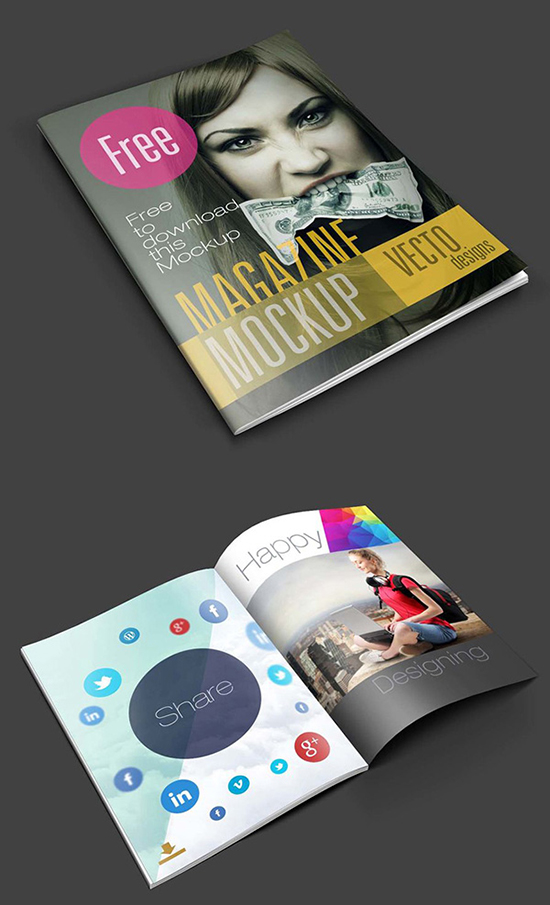 Mockup di riviste