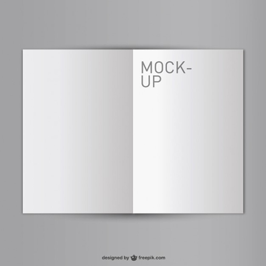 Mock-up di rivista aperta in bianco gratuito