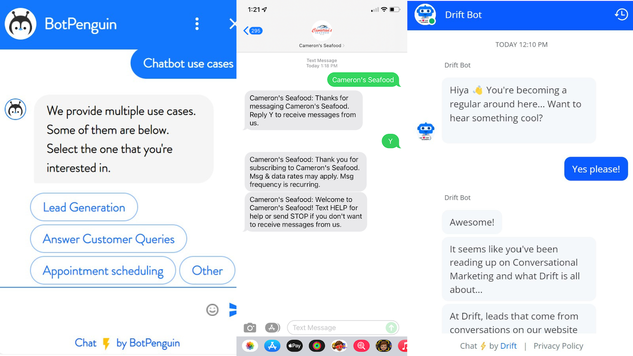 Contoh Chatbots