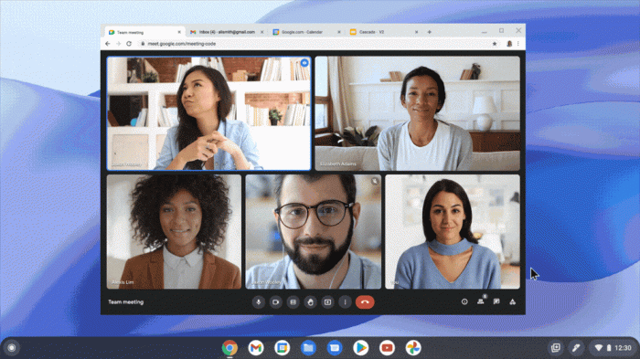 Imagine în modul Imagine Google Meet