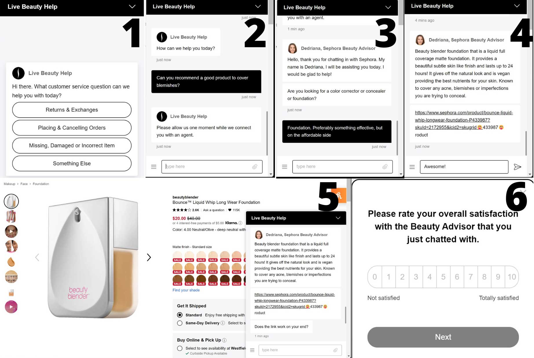 19 Sephora-Chat-Sequenz