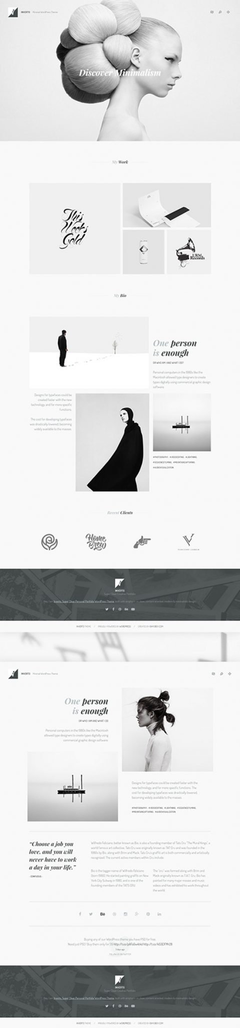 Inverto WP - Minimalny motyw WordPress